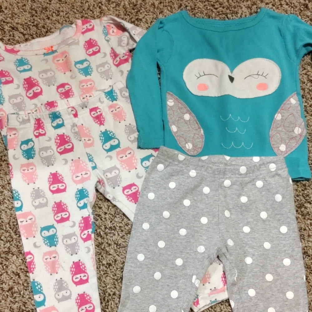4 piece pajamas set
